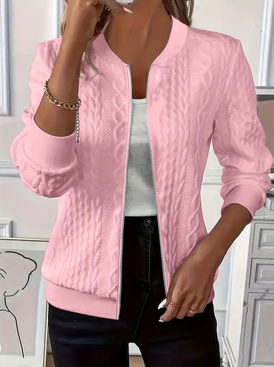 Eldoria™ | Textured Zip-Up Bomber Jacket