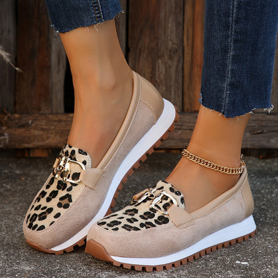 Elarwen™ | Animal Print Loafers