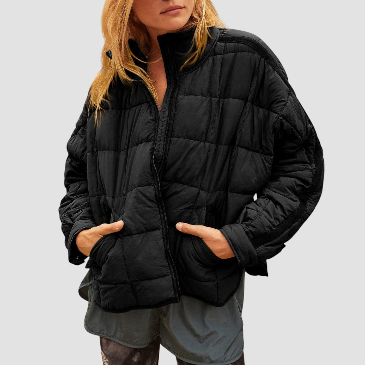 April™ – Lightweight Compact Zip Puffer Jacket