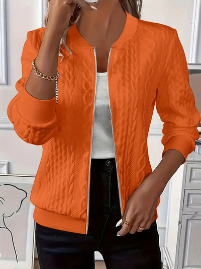 Eldoria™ | Textured Zip-Up Bomber Jacket