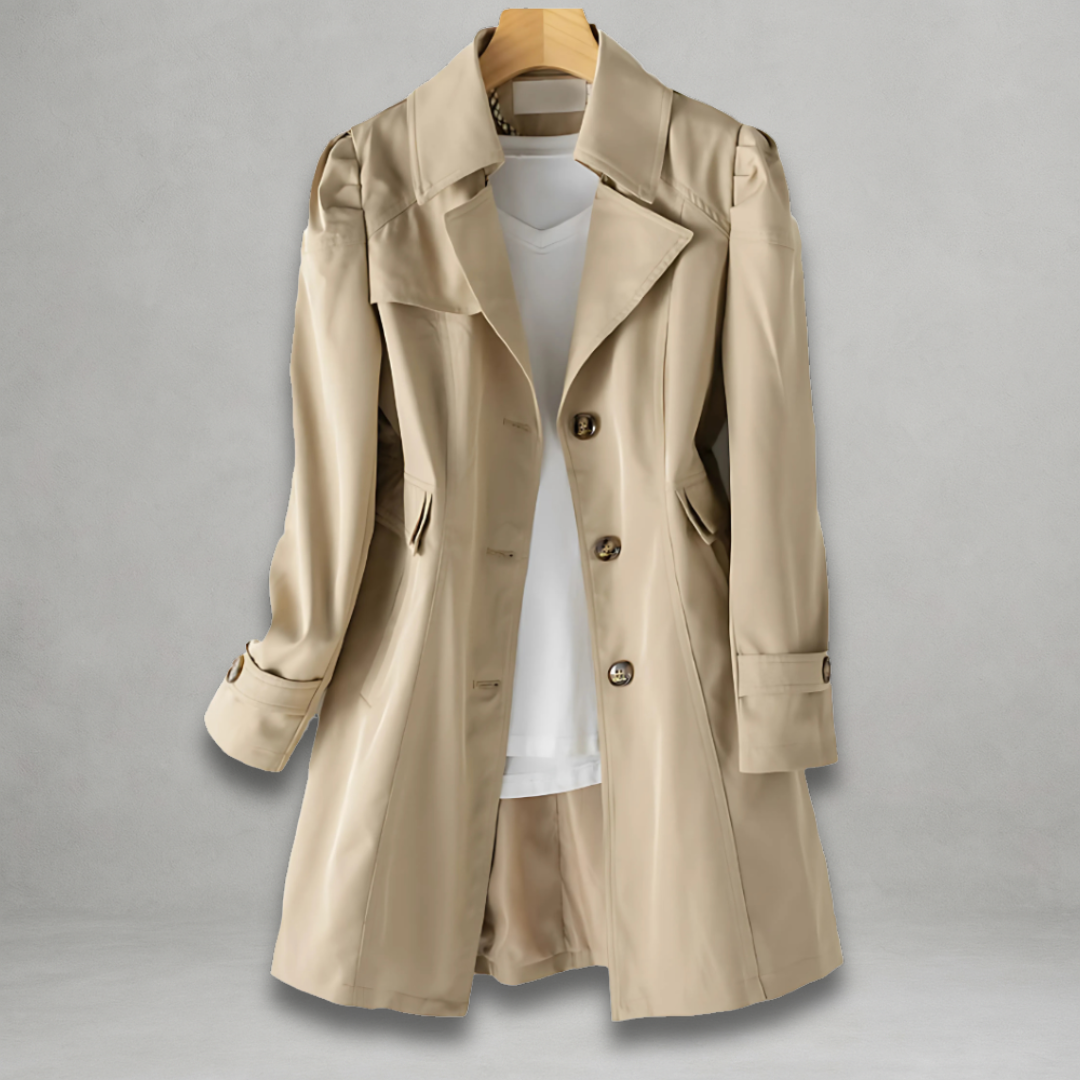 Milly™ | Elegant Longline Button-Down Coat