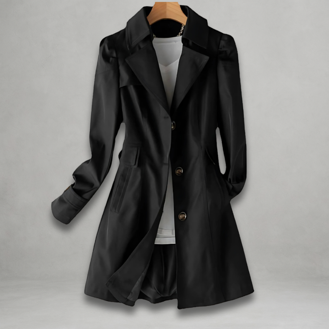 Milly™ | Elegant Longline Button-Down Coat