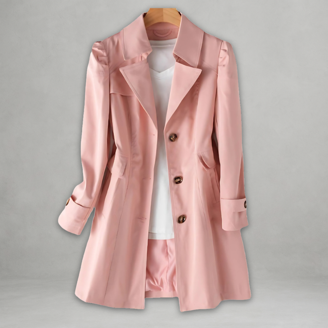 Milly™ | Elegant Longline Button-Down Coat