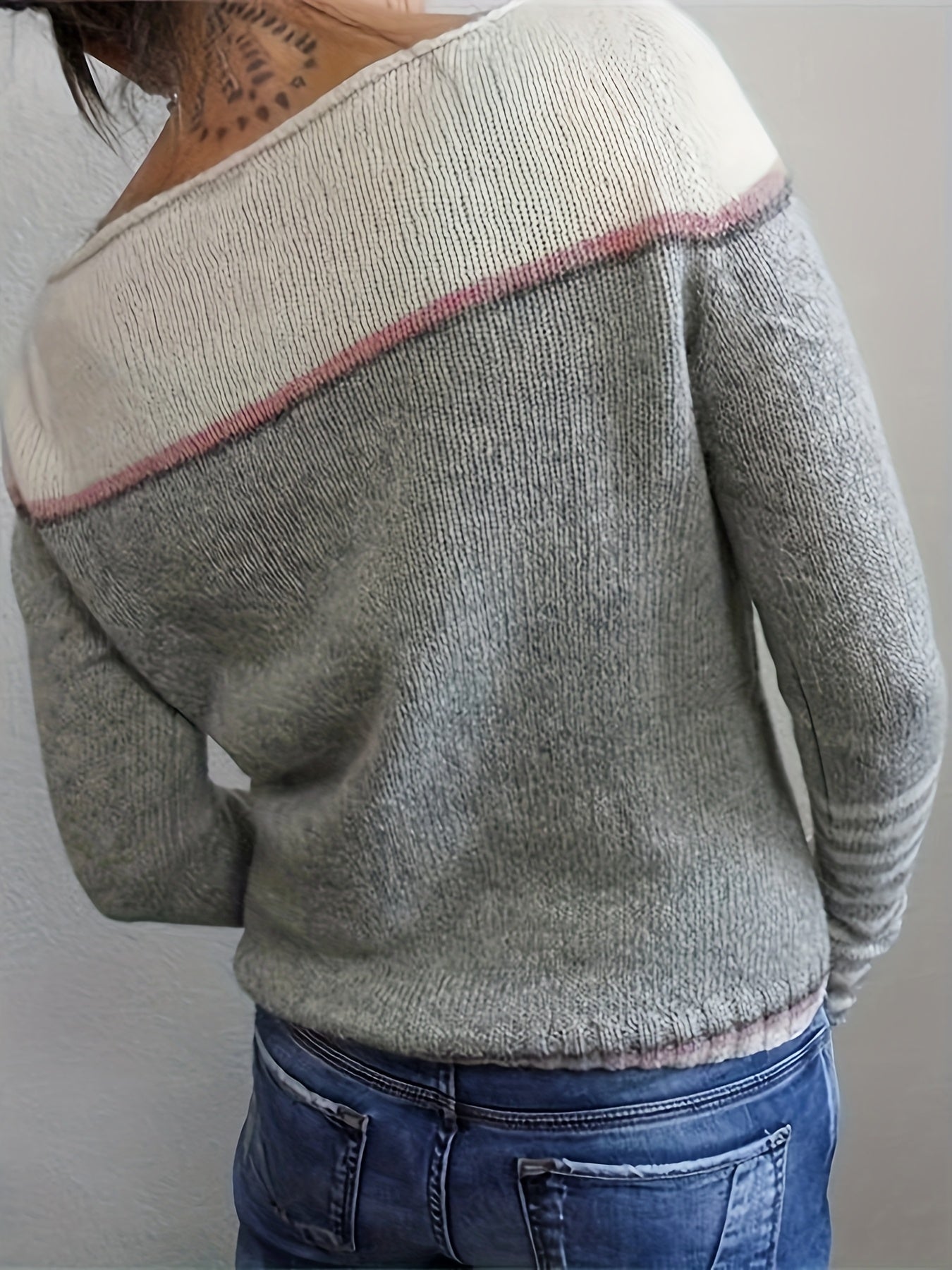 Ysoria™ | Long Sleeve Striped Sweater