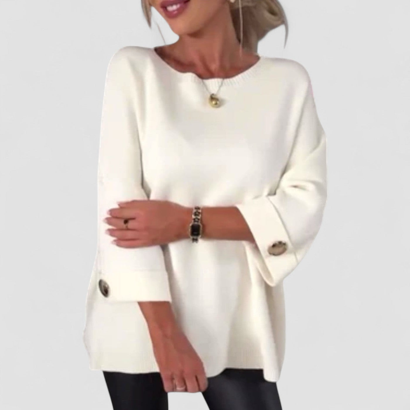 Eline™ | Knit Sweater Blouse