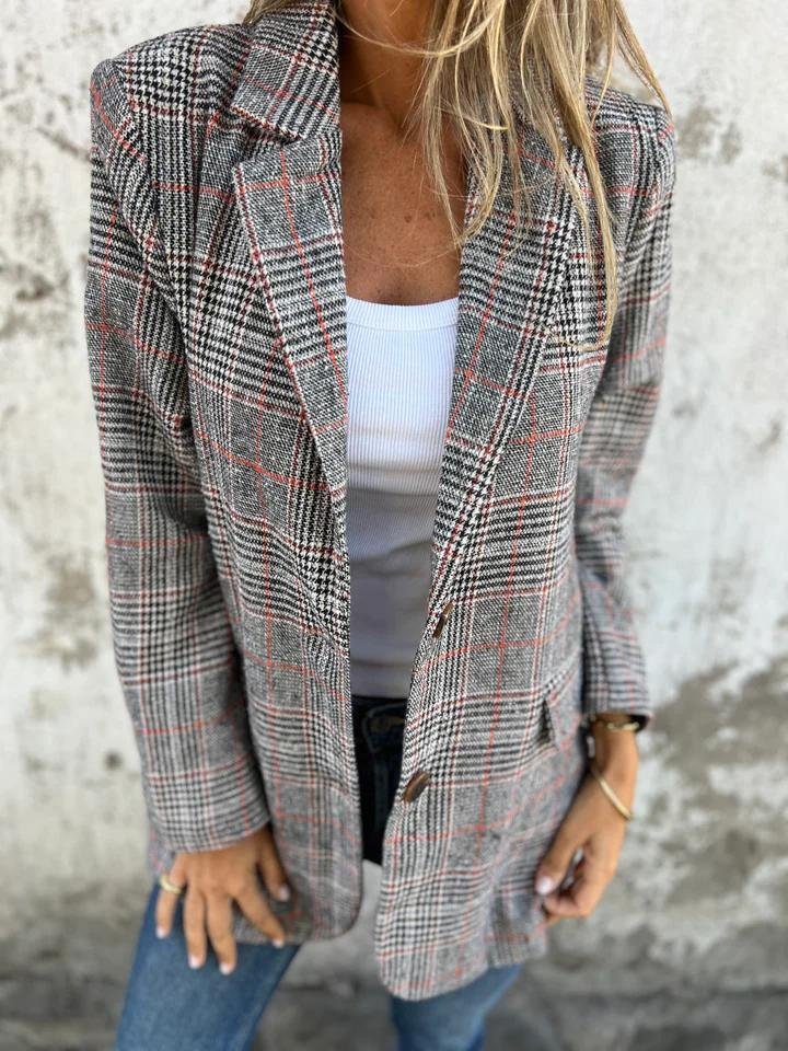 Elaina™ | Stylish Checked Blazer