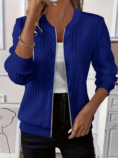 Eldoria™ | Textured Zip-Up Bomber Jacket