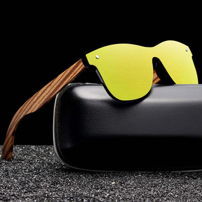 Bergen Zebrano Wooden Sunglasses