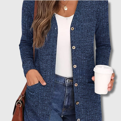 Fabienne - Timeless Elegance Chic Cardigan with Pockets for Women