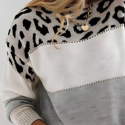 LEIA | Leopard Print Casual Sweater