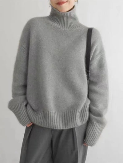 Mila - High Neck Cashmere Sweater
