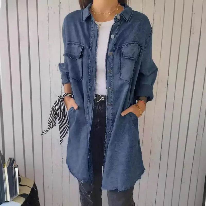 MARIE | Casual Denim Shirt Jacket