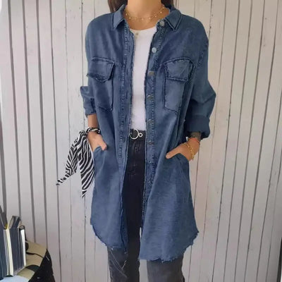 MARIE | Casual Denim Shirt Jacket