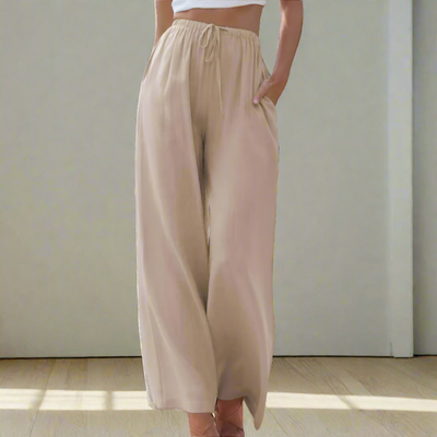 Zoe™ - Elegant Cotton and Linen Trousers