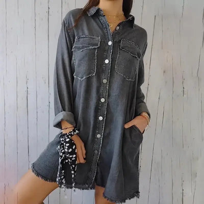 MARIE | Casual Denim Shirt Jacket