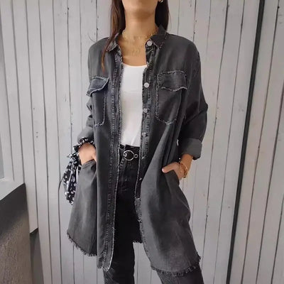 MARIE | Casual Denim Shirt Jacket