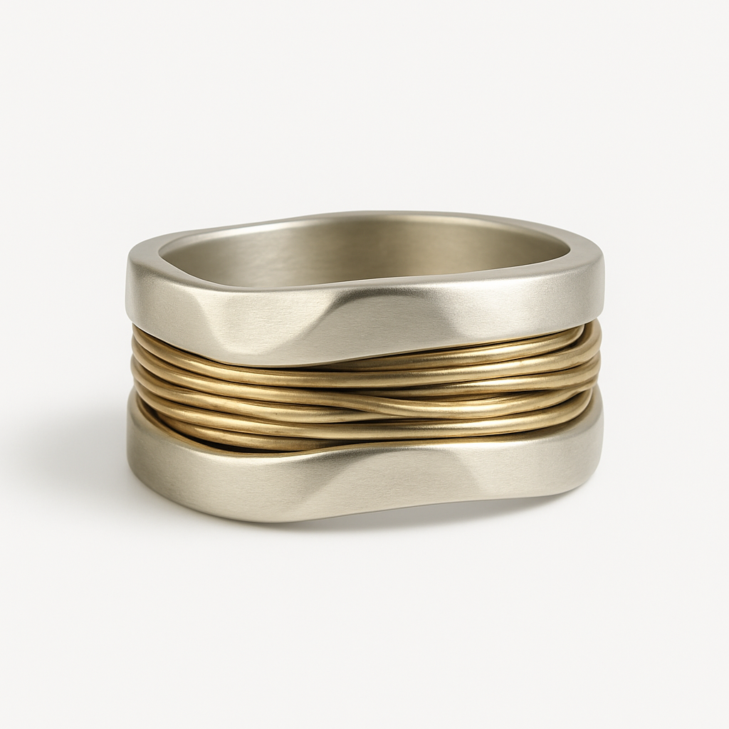 Elanaris™ | Gilded Silken Thread Ring