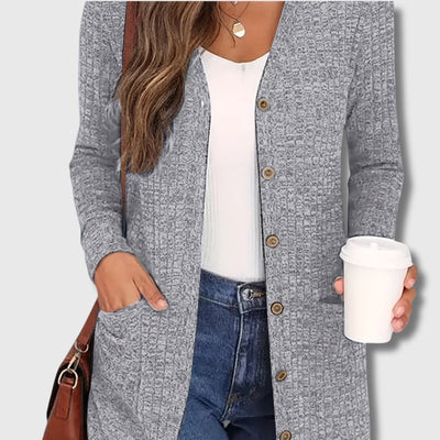 Fabienne - Timeless Elegance Chic Cardigan with Pockets for Women