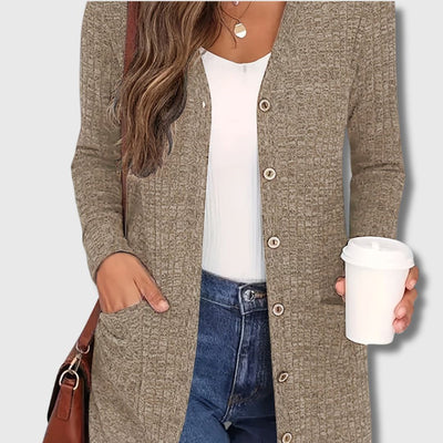Fabienne - Timeless Elegance Chic Cardigan with Pockets for Women