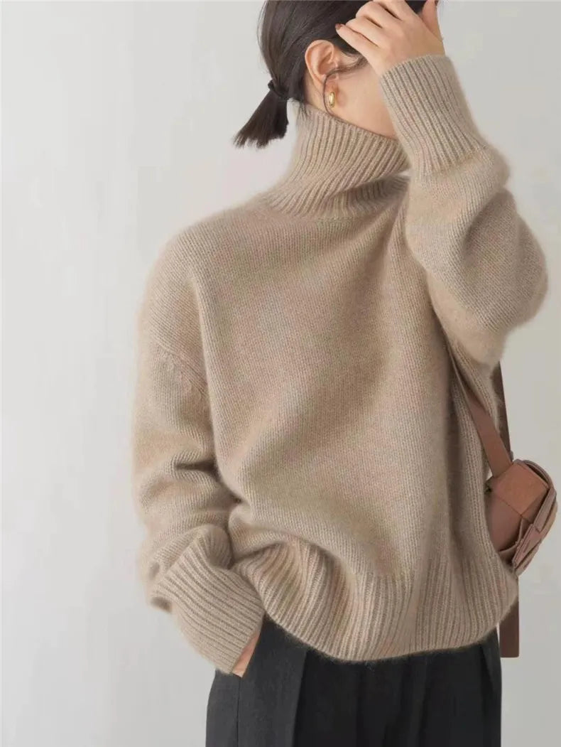 Mila - High Neck Cashmere Sweater
