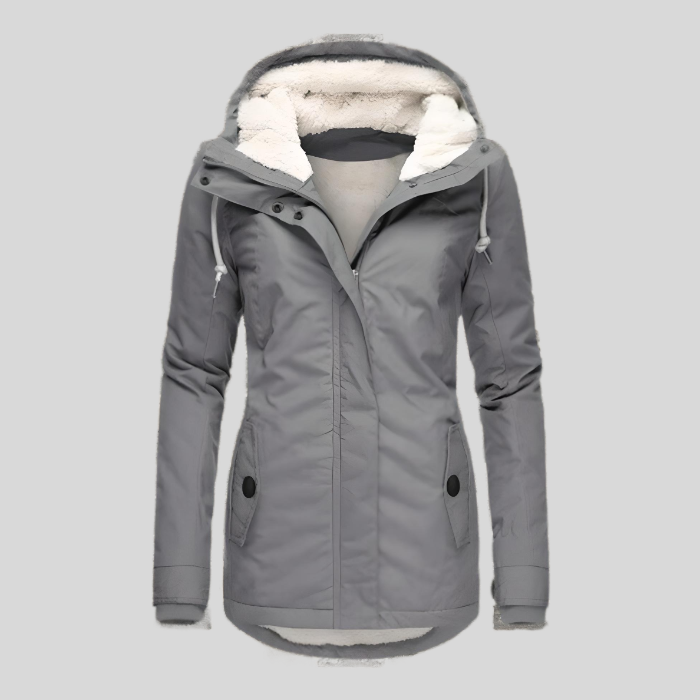 Zephyra™ | Waterproof Long Jacket with Hood and Lining