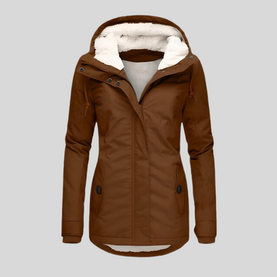 Zephyra™ | Waterproof Long Jacket with Hood and Lining