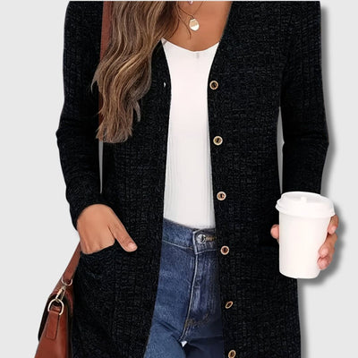 Fabienne - Timeless Elegance Chic Cardigan with Pockets for Women