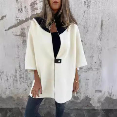 Avoria™ | Soft Relaxed Fit Cape Jacket