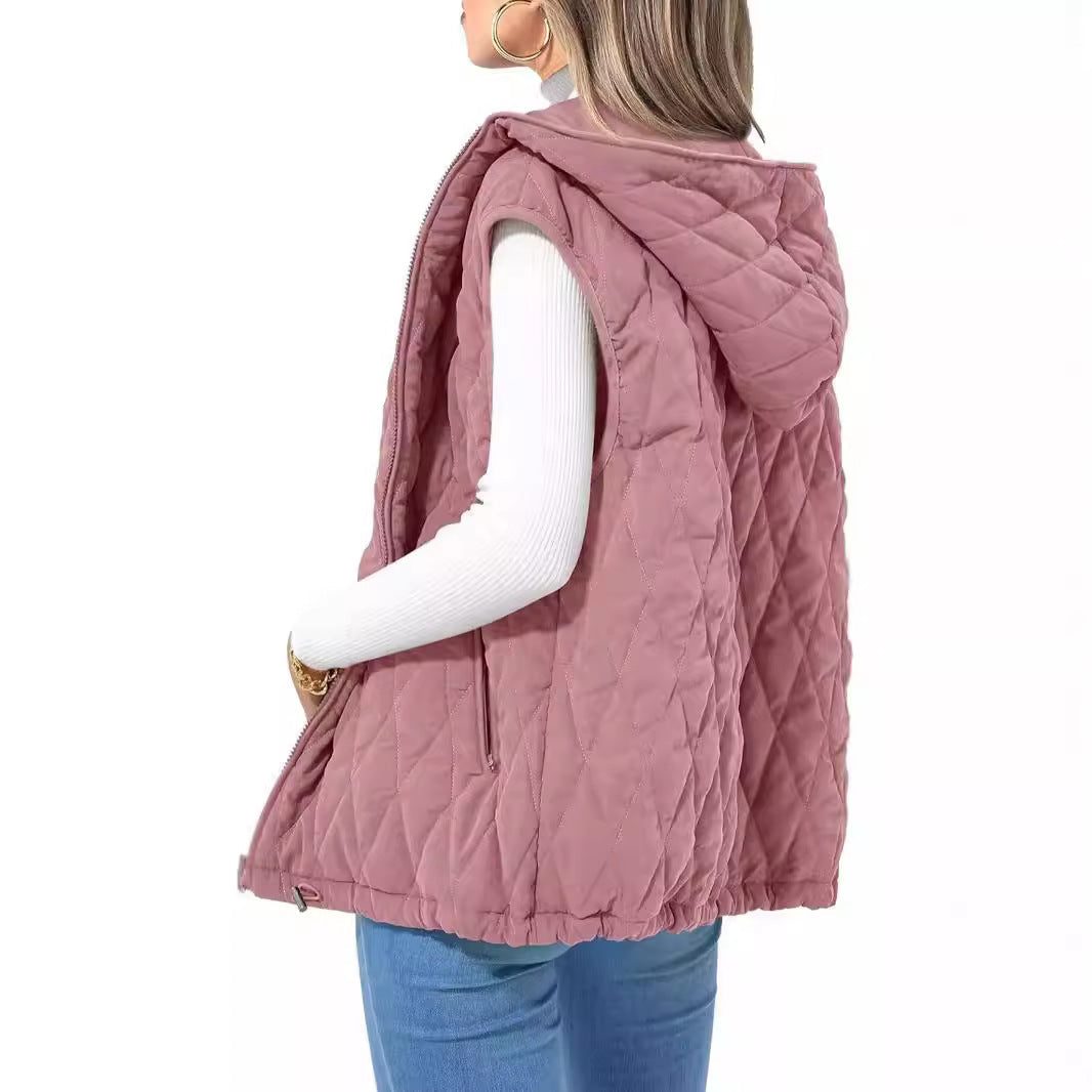 Marcelline™ | Quilted Hooded Vest