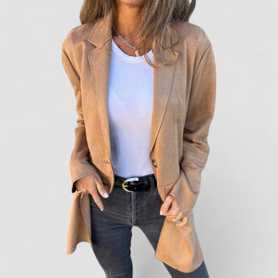 Maribelle™ | Long Suede-Look Coat