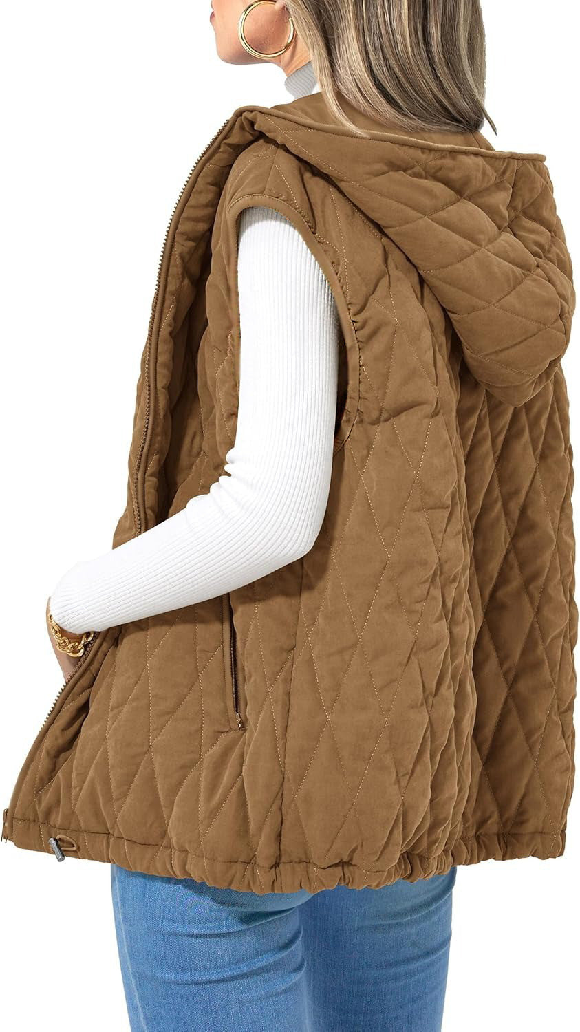 Marcelline™ | Quilted Hooded Vest
