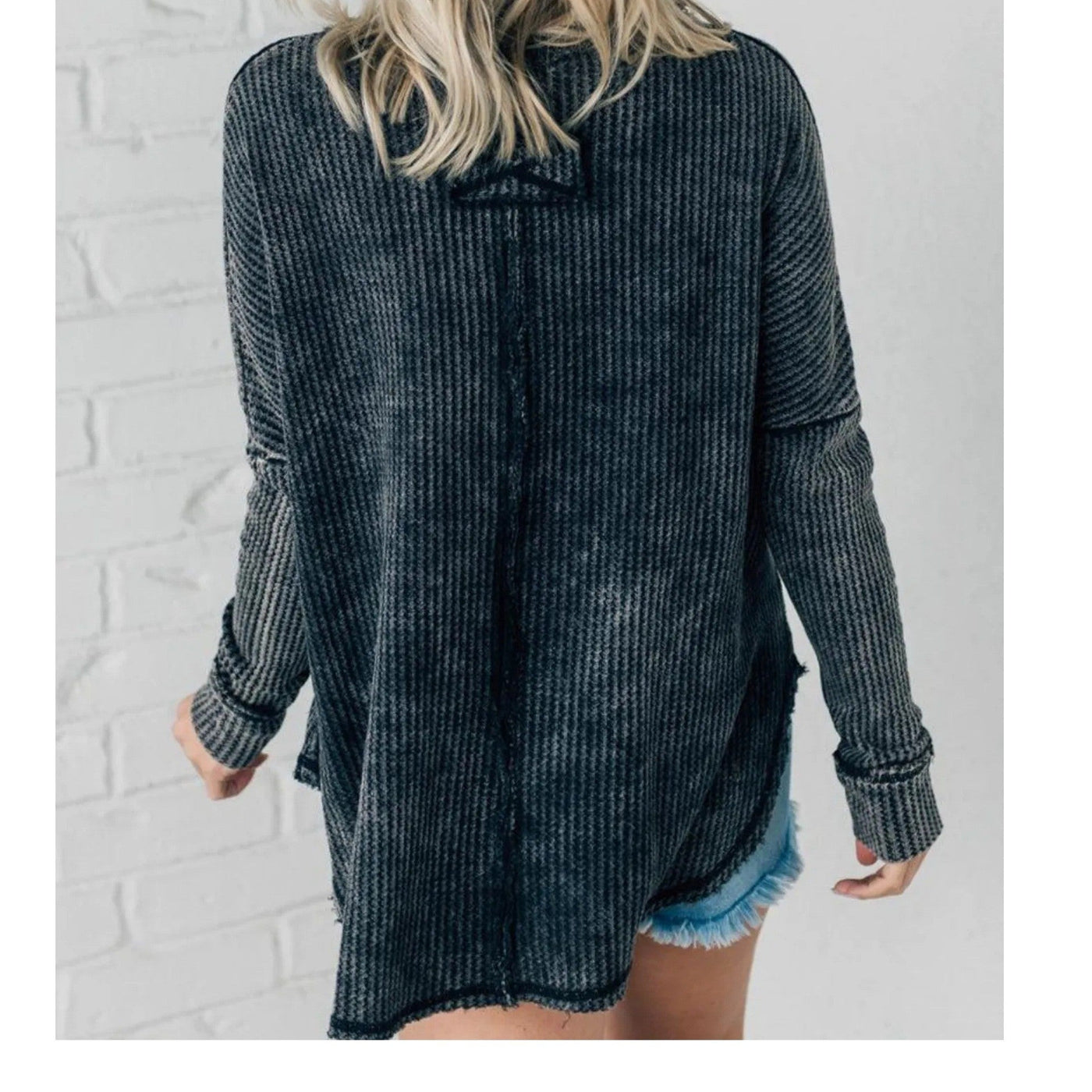 Elora™ | Effortless Crewneck Washed Top