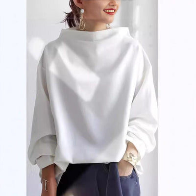 Vespera™ | High-Neck Soft Knit Top