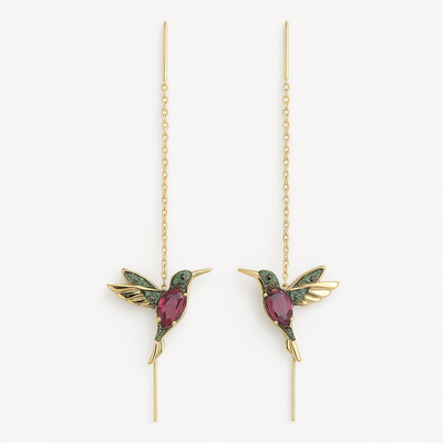 Elowen™ | Kolibri & Zirconia Earrings
