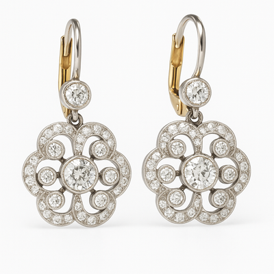 Lucendel™ | Ethereal Crystal Mandala Earrings