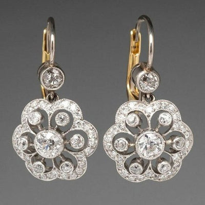Lucendel™ | Ethereal Crystal Mandala Earrings