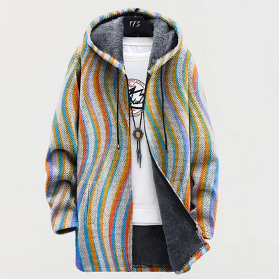 Maya | Swirling Stripes Cardigan