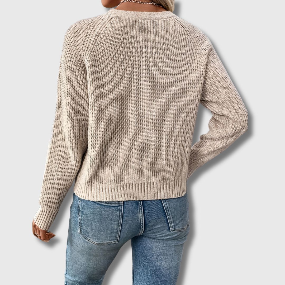 Zoe - Elegant Buttoned Women's Cardigan Limited Edition