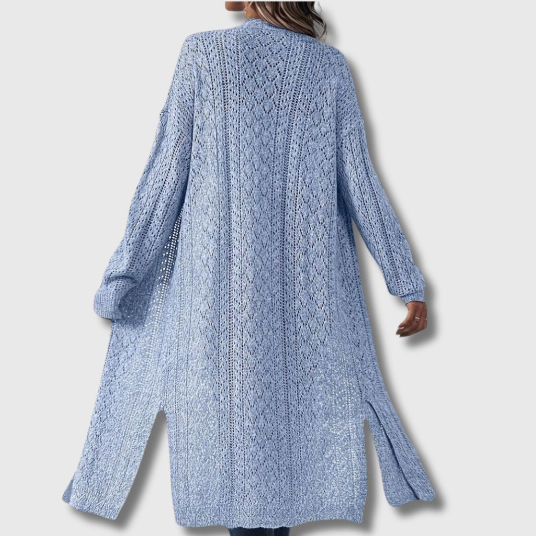 Clotilde - Elegant Long Open Cardigan for Women
