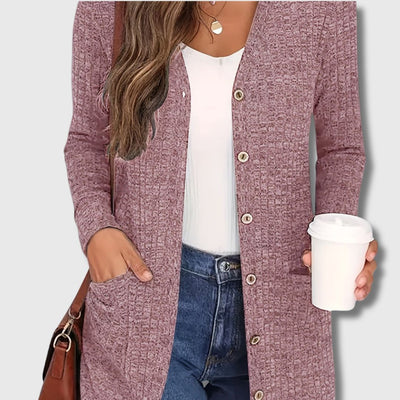Fabienne - Timeless Elegance Chic Cardigan with Pockets for Women