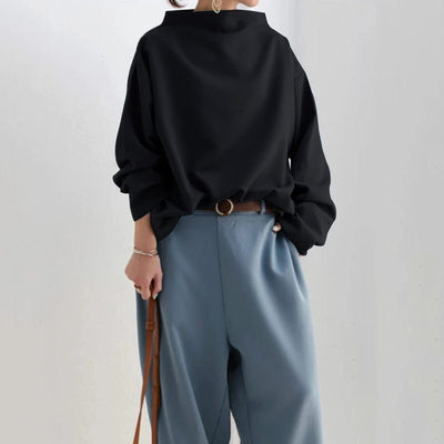 Vespera™ | High-Neck Soft Knit Top