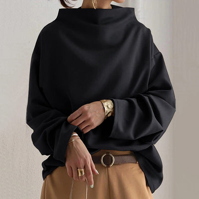 Vespera™ | High-Neck Soft Knit Top