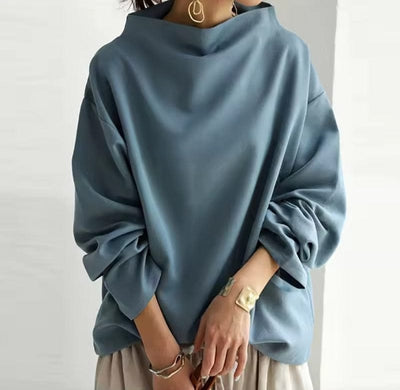 Vespera™ | High-Neck Soft Knit Top