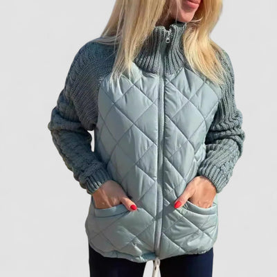 Elowen™ | Quilted Knit Sleeve Jacket