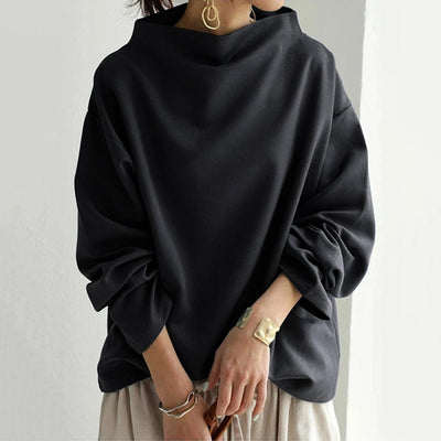 Vespera™ | High-Neck Soft Knit Top