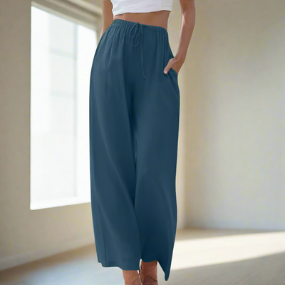 Zoe™ - Elegant Cotton and Linen Trousers