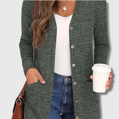 Fabienne - Timeless Elegance Chic Cardigan with Pockets for Women