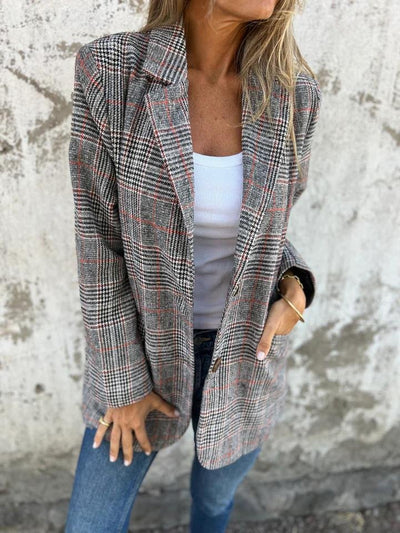 Elaina™ | Stylish Checked Blazer