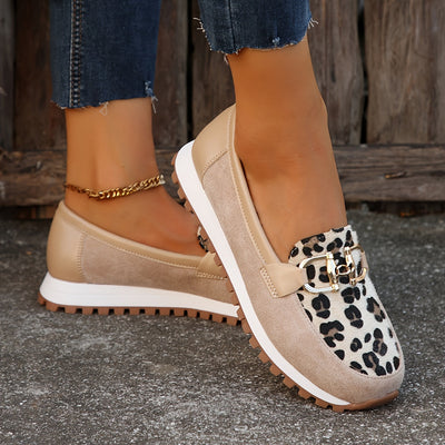 Elarwen™ | Animal Print Loafers