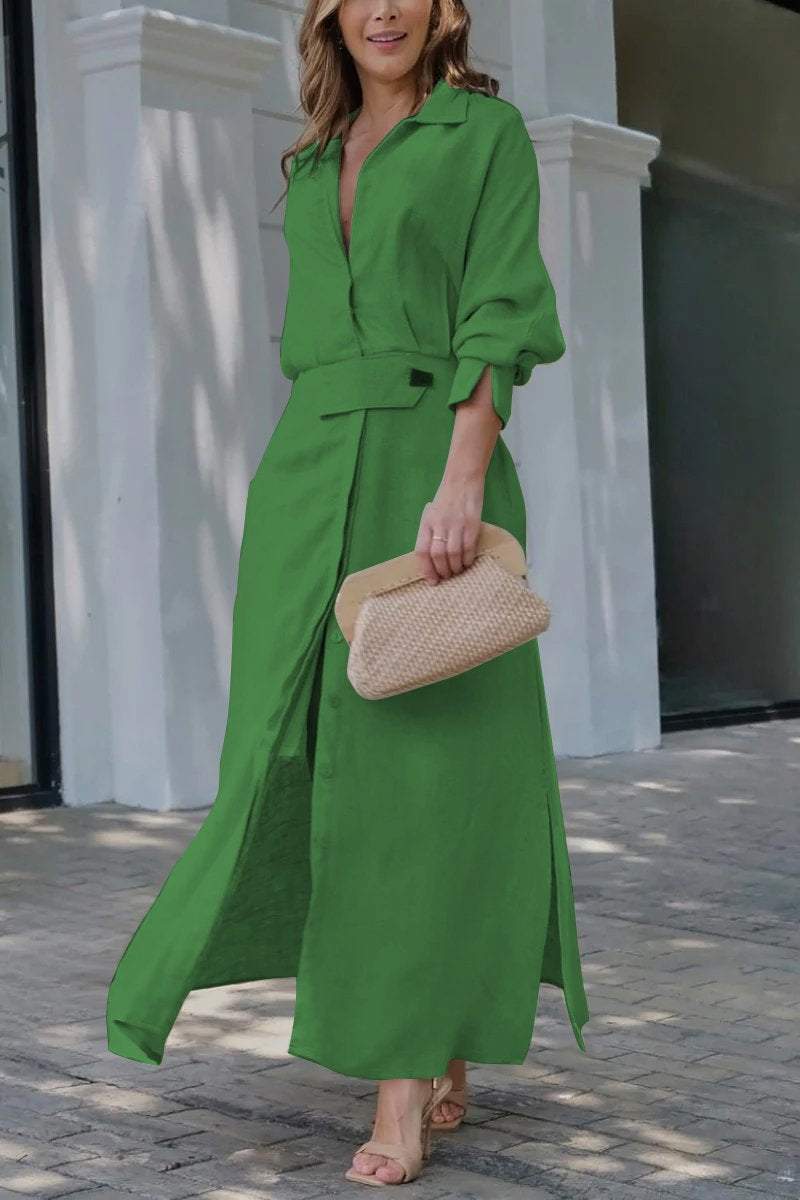 Victoria™ | Ethereal Draped Linen Trench Coat